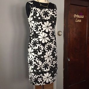 Boutique black and white floral dress!